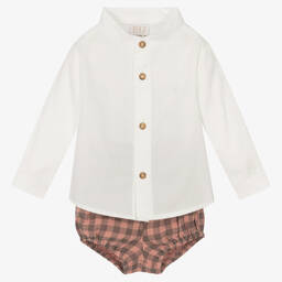 PAZ Rodríguez-Baby Boys Check Shorts Set | Childrensalon Outlet