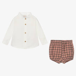 PAZ Rodríguez-Baby Boys Check Shorts Set | Childrensalon Outlet
