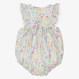 PAZ Rodríguez-تبّان قطن لون أزرق بطبعة ورود للمولودات | Childrensalon Outlet