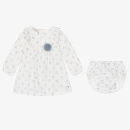 PAZ Rodríguez-Baby Girls Ivory Bears Dress | Childrensalon Outlet