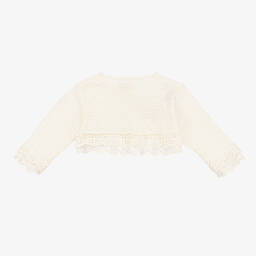 PAZ Rodríguez-Baby Girls Ivory Knit Cardigan | Childrensalon Outlet