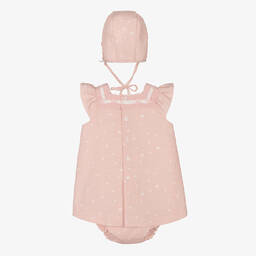 PAZ Rodríguez-Baby Girls Pink Dress Set | Childrensalon Outlet