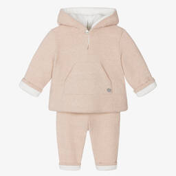 PAZ Rodríguez-Розовая худи и штанишки для малышек | Childrensalon Outlet