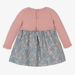 PAZ Rodríguez-Розовое платье из шерсти и хлопка | Childrensalon Outlet