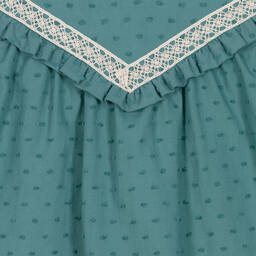 PAZ Rodríguez-Baby Girls Teal Green Cotton Dress | Childrensalon Outlet