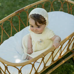 PAZ Rodríguez-Baby Girls Yellow Trapeze Bow Dress | Childrensalon Outlet