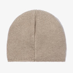 PAZ Rodríguez-Beige Cotton Knit Baby Hat | Childrensalon Outlet