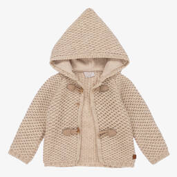 باز رودريغيز-معطف صوف وفرو صناعي لون بيج للأطفال | Childrensalon Outlet