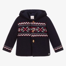 PAZ Rodríguez-Blue Fair Isle Knitted Jacket | Childrensalon Outlet