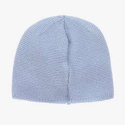 PAZ Rodríguez-Blue Wool Knit Baby Girls Hat | Childrensalon Outlet
