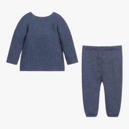 PAZ Rodríguez-Синий комплект из шерсти с брюками | Childrensalon Outlet