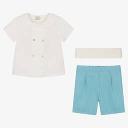 PAZ Rodríguez-Boys 3-Piece Shirt & Shorts Set | Childrensalon Outlet