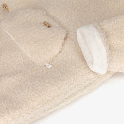 PAZ Rodríguez-Boys Beige Sherpa Fleece Pramsuit | Childrensalon Outlet