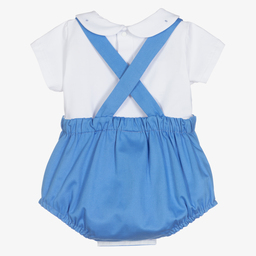 PAZ Rodríguez-Boys Blue Cotton Shorts Set | Childrensalon Outlet