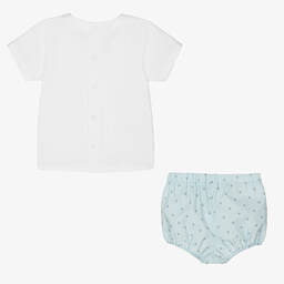 PAZ Rodríguez-Рубашка и голубые шорты из хлопка | Childrensalon Outlet