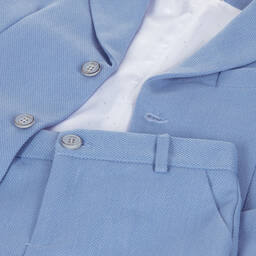 PAZ Rodríguez-Boys Blue Shorts Suit | Childrensalon Outlet