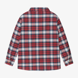 PAZ Rodríguez-Boys Checked Cotton Twill Shirt | Childrensalon Outlet