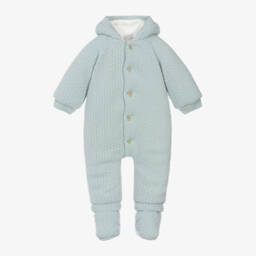 PAZ Rodríguez-Boys Green Knit Pramsuit Set | Childrensalon Outlet