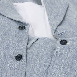 PAZ Rodríguez-Голубой льняной костюм для мальчиков | Childrensalon Outlet