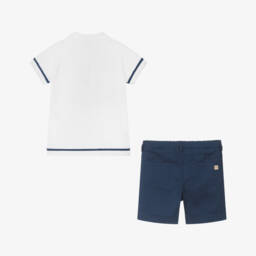 PAZ Rodríguez-Комплект из двухцветных хлопковых шорт для мальчиков | Childrensalon Outlet