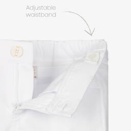 PAZ Rodríguez-Boys White & Green Stripe Cotton Shorts Set | Childrensalon Outlet