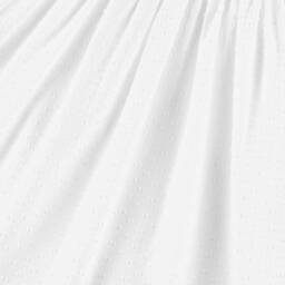 PAZ Rodríguez-Girls Airy White Cotton Plumeti Frock | Childrensalon Outlet