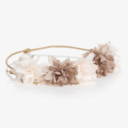 PAZ Rodríguez-Girls Beige Floral Garland | Childrensalon Outlet