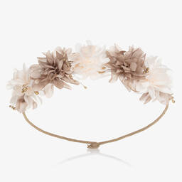 PAZ Rodríguez-Girls Beige Floral Garland | Childrensalon Outlet