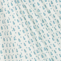 PAZ Rodríguez-Girls Blue & White Cotton Dress | Childrensalon Outlet