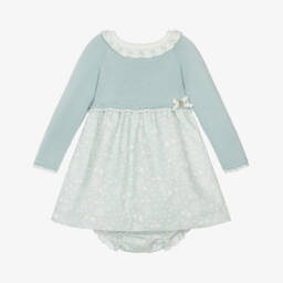 PAZ Rodríguez-Girls Chalk Green Wool Dress | Childrensalon Outlet