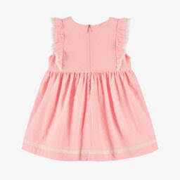 PAZ Rodríguez-Girls Coral Lace-Accented Cotton Dress | Childrensalon Outlet