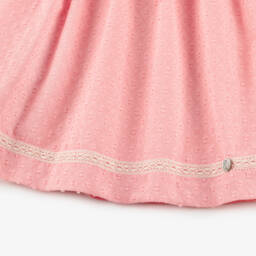 PAZ Rodríguez-Girls Coral Lace-Accented Cotton Dress | Childrensalon Outlet