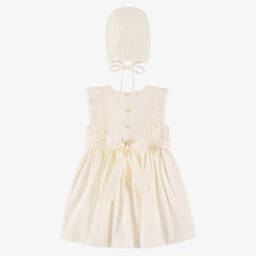 PAZ Rodríguez-Платье кремовое Plumeti для девочек | Childrensalon Outlet