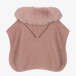 PAZ Rodríguez-Дымчато-розовый шерстяной кейп | Childrensalon Outlet