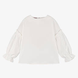 PAZ Rodríguez-Girls Elegant Ivory Blouse | Childrensalon Outlet