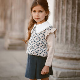 PAZ Rodríguez-Girls Green Corduroy Skirt | Childrensalon Outlet
