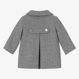 PAZ Rodríguez-Girls Grey Felted Coat | Childrensalon Outlet