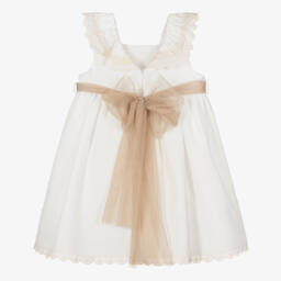 PAZ Rodríguez-Girls Ivory & Beige Dress | Childrensalon Outlet