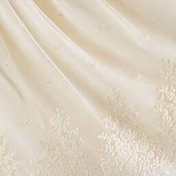 PAZ Rodríguez-Girls Ivory Embroidered Tulle  Dress | Childrensalon Outlet