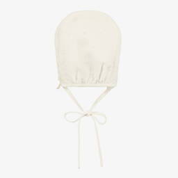 PAZ Rodríguez-Girls Ivory Lace Cotton Bonnet | Childrensalon Outlet