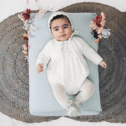 PAZ Rodríguez-طقم تبّان دانتيل لون عاجي للاطفال | Childrensalon Outlet