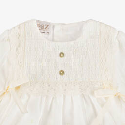 PAZ Rodríguez-طقم تبّان دانتيل لون عاجي للاطفال | Childrensalon Outlet