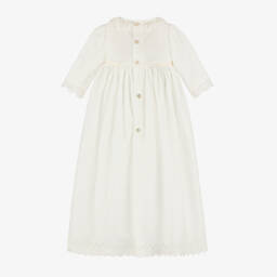 PAZ Rodríguez-Girls' Ivory Plumeti Cotton Dress | Childrensalon Outlet