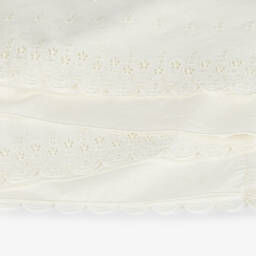 PAZ Rodríguez-Girls' Ivory Plumeti Cotton Dress | Childrensalon Outlet