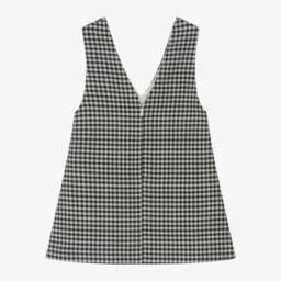 PAZ Rodríguez-Черно-белый сарафан в клетку для девочек | Childrensalon Outlet