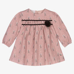PAZ Rodríguez-Girls Pink Cotton Dress | Childrensalon Outlet