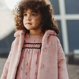 PAZ Rodríguez-Girls Pink Cotton Dress | Childrensalon Outlet
