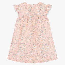 PAZ Rodríguez-Розовое хлопковое платье в цветочек | Childrensalon Outlet