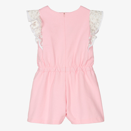 PAZ Rodríguez-Girls Pink Cotton Playsuit | Childrensalon Outlet