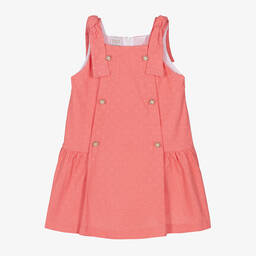 PAZ Rodríguez-Girls Pink Embroidered Cotton Dress | Childrensalon Outlet